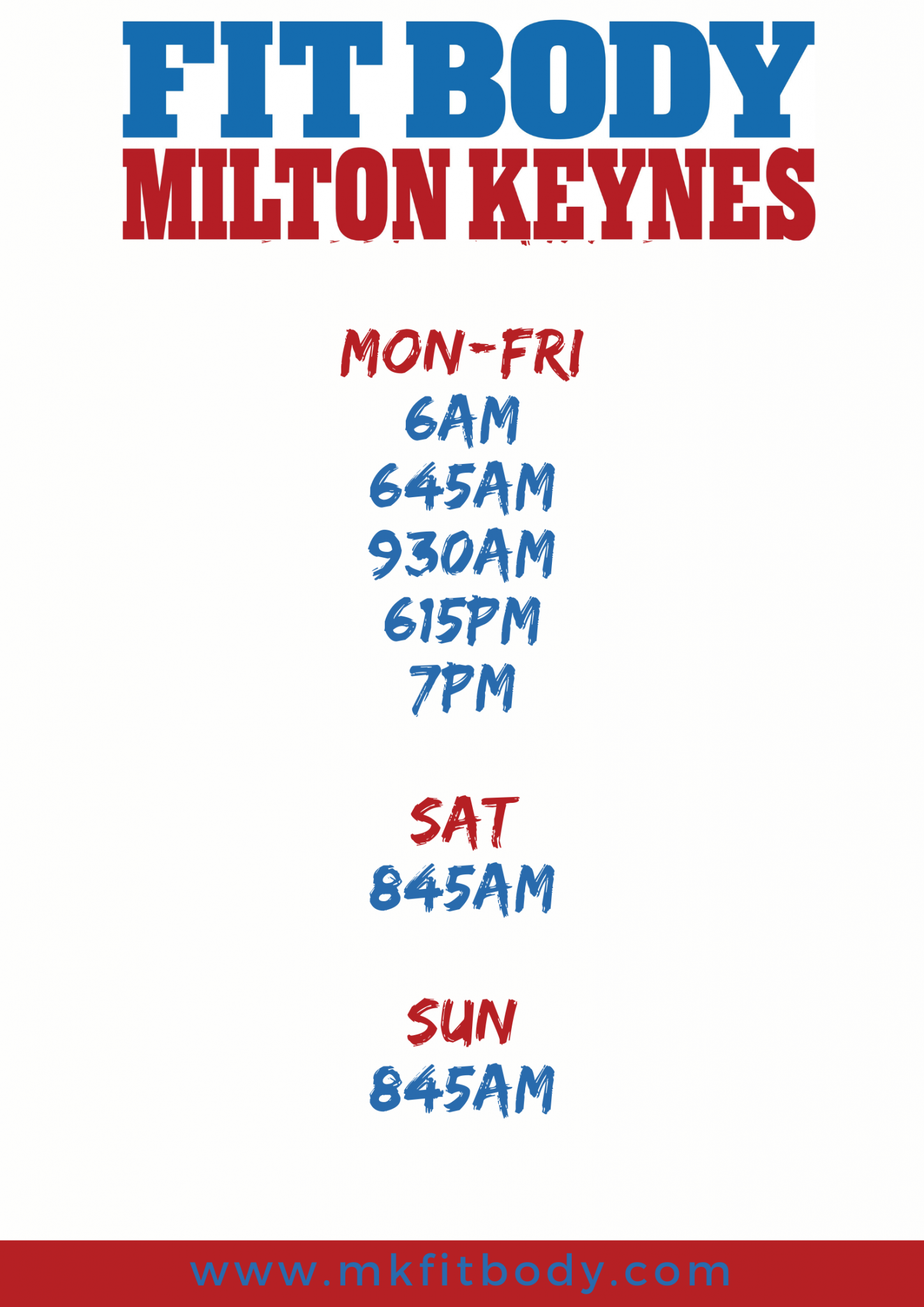 Gym Opening Times MK Fit Body